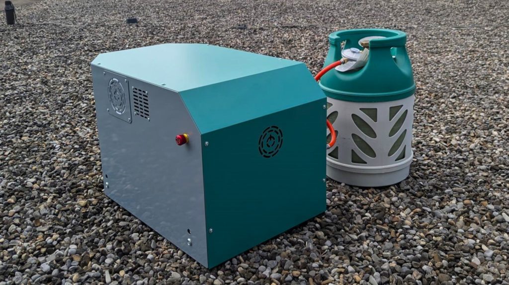 INERGIO unit with a propane tank.